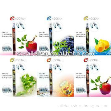 E hookah 800 puff disposable flavored tobacco for hookahs in US market